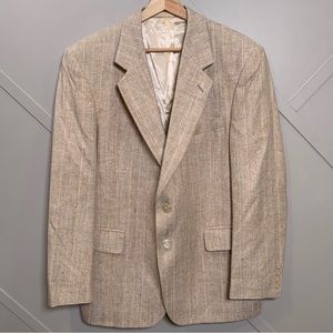 Mens Tan Blazer Jacket Size 41R